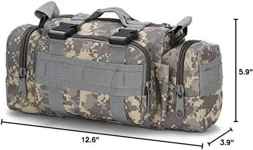 Miniatura 7 de FAMI Bolsa de despliegue Paquete de cintura táctica Pequeño Sling Pack Bolsa de mano Bolsa de manillar