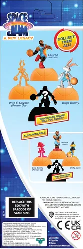 Miniatura 7 de Moose Toys Space Jam: A New Legacy - Paquete de 4 - Lebron, Bugs Bunny, Wile E. Coyote y 1 figura misteriosa - Banco, multicolor, 14574
