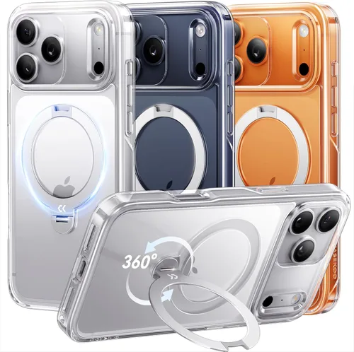 Miniatura 14 de CASEKOO Funda azul cielo brillante para Samsung Galaxy S26 Ultra [soporte magnético giratorio de 360°] [compatible con MagSafe]