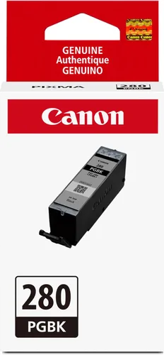 Canon PGI-280 Tanque de Tinta Pigmento Negro Genuino, Compatible con Impresoras de la Serie TR8520, TS9120, TS8120, TS6120, TS9521C/a, TS9520/a,