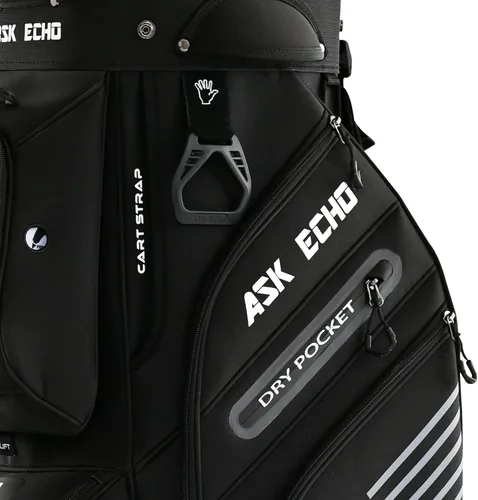 Miniatura 6 de ASK ECHO Bolsa de carrito de golf T-Lock 2024 con organizador de 14 vías, bolsa de carrito premium con asas y cubierta para lluvia, para hombres