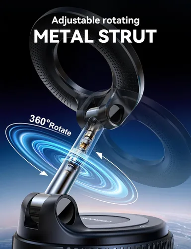 Miniatura 5 de JOYROOM Soporte Magsafe para Coche, Soporte para Coche para iPhone con Imán Fuerte, Soporte de Ventosa de Succión de Metal de 360° para iPhone 17