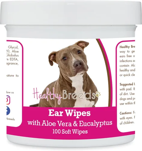 Miniatura 37 de Healthy Breeds Pastor alemán, silla de montar, toallitas de limpieza de oídos con aloe y eucalipto para perros, 100