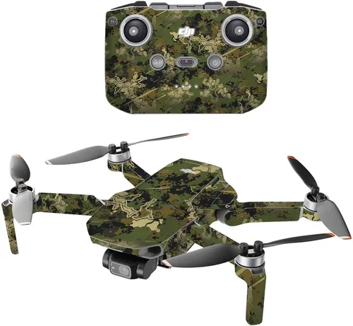 Miniatura 20 de MightySkins Compatible con DJI Mini 2 Dron portátil – Camuflaje rojo Funda protectora de vinilo duradera y única Fácil de aplicar, quitar