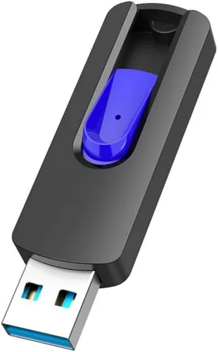 Miniatura 13 de JUANWE Paquete de 2 unidades flash USB de 128 GB, unidad flash USB 3.0 retráctil deslizante, memoria USB portátil con orificio para cordón, unidad 2