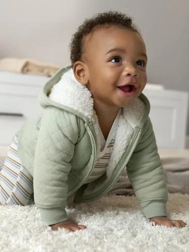 Miniatura 4 de Simple Joys by Carter's Baby Hooded Sweater Jacket with Sherpa Lining