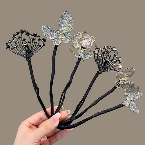 Miniatura 4 de Ins Style - Rizador de pelo elegante y perezoso, accesorios para el cabello, accesorios de cabello de moño giratorio, clips de trenzado de cabello j