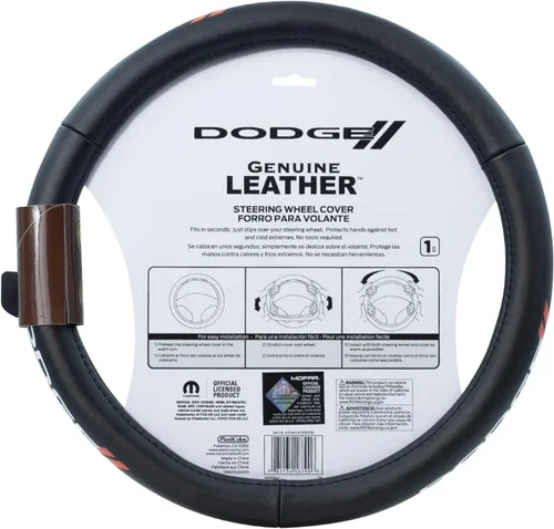 Miniatura 5 de Plasticolor 006790R01 Dodge/ Funda de volante de cuero genuino