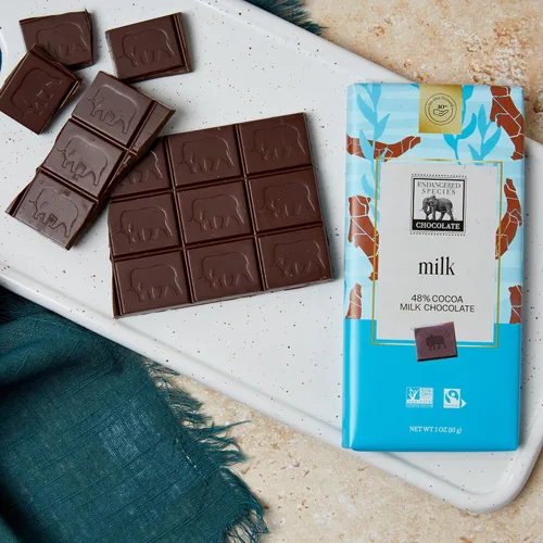 Miniatura 8 de Barra de chocolate con leche en peligro de extinción (48% de cacao)