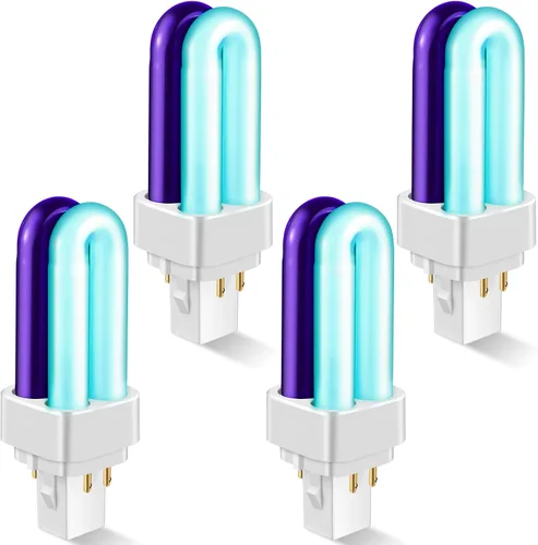 Miniatura 8 de Qualirey Paquete de 2 bombillas de repuesto 41050 de 7 W, bombillas mejoradas de 2 colores compatibles con Dynatrap DT1050 DT1100 DT1250, bombilla