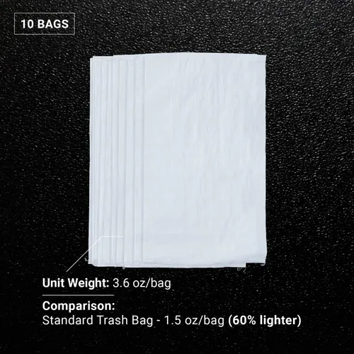 Miniatura 4 de Sandbaggy Sacos de arena grandes - Tamaño: 25 "x 40" - Bolsas gruesas para contratistas resistentes, bolsas de basura resistentes, bolsa de basura