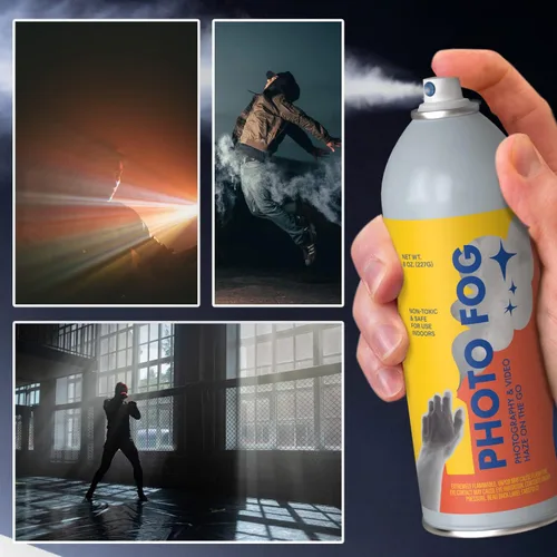 Miniatura 5 de [Paquete de 2] Spray de atmósfera de niebla fotográfica fabricado en los Estados Unidos para fotógrafos y cineastas, alternativa segura a la máquina
