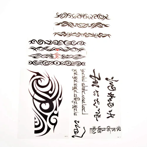 Miniatura 6 de PowerTRC Calcomanías temporales de tatuaje, 16 hojas de tatuajes para hombres y mujeres, tatuajes para Halloween, fiestas, festivales. Diseños