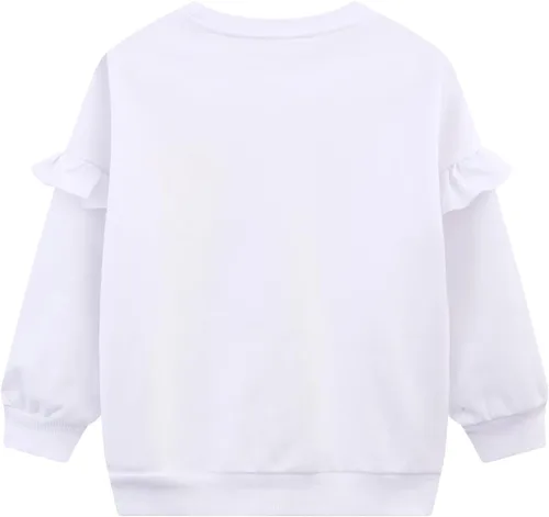 Miniatura 2 de HILEELANG Sudaderas de algodón para niña, estilo casual, cuello redondo, manga larga, suéter