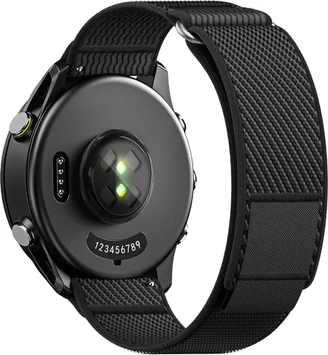 Miniatura 9 de ANCOOL Correa de nylon para reloj Compatible con Garmin Vivoactive 5/6/3/Forerunner 245/165/55, Correa de reloj de liberación rápida de 20mm