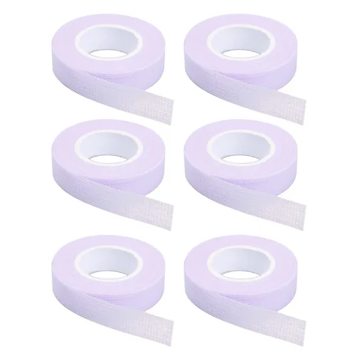 Miniatura 8 de 6 rollos de cinta adhesiva para pestañas, cinta adhesiva de tela para extensión de pestañas, cinta de microporo transpirable de tela