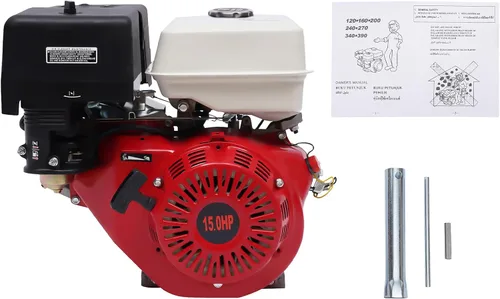 Miniatura 8 de Motor de gas de 4 tiempos 420CC 15HP Motor de gasolina OHV Motor de gasolina Recoil Pull Air Cooling 9KW 3600Rpm Go Kart Motor Single Cylinder