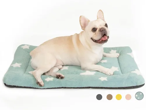 Miniatura 39 de Mora Pets Almohadilla para jaula para perros, alfombra para jaula de perrera para perros pequeños, lavable, bonita cama de estrella para mascotas