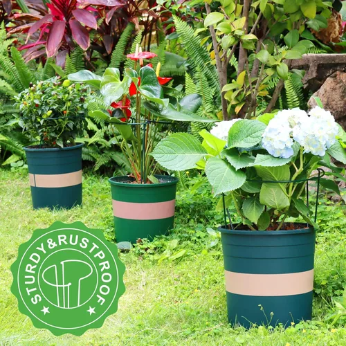 Miniatura 5 de LEOBRO Soporte para Plantas, 8 Jaulas y Soportes de Peonías, Estacas para Plantas de Interior, Plantas al Aire Libre, Soportes para Plantas, Jaula
