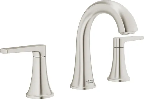 American Standard 7429801.295 Becklow - Grifo de baño de dos manijas de 8 pulgadas, grifo de lavabo de baño, 1.2 GPM, níquel cepillado