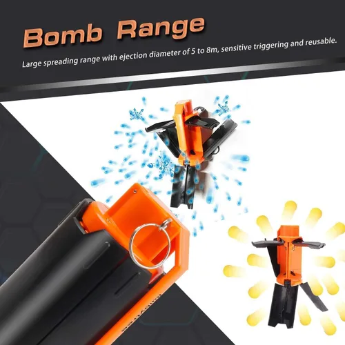 Miniatura 6 de Ruibytree Juguete táctico de plástico para CS Nerf Rival Battle Game, Strike Games (1 paquetes)
