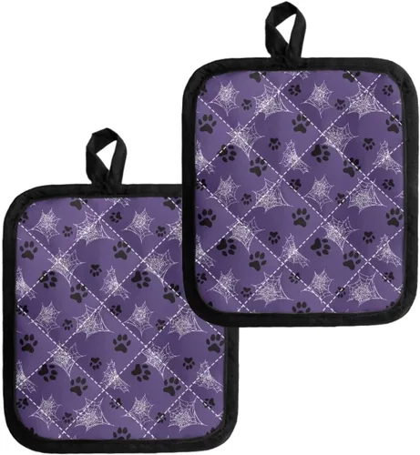 Miniatura 35 de UNICEU Porta ollas de mariposa con diseño de gallo, 2 paquetes para cocina, hornear, parrilla, cocinar, resistentes al calor, almohadillas calientes