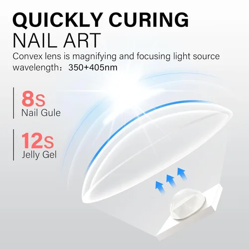 Miniatura 3 de AILLSA Mini luz UV para uñas, lámpara LED de mano para uñas, pequeña lámpara de uñas de gel, portátil, de secado rápido, inalámbrica para regalo