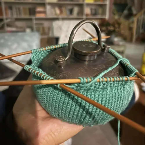 Miniatura 6 de Juego de agujas de tejer de bambú con estuche para principiantes de madera