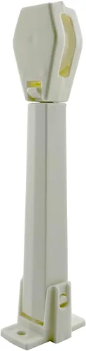Miniatura 2 de Amazing Drapery Hardware Tensor de cable con resorte para bucles de cable, marfil, montaje en pared o piso, 1 paquete
