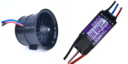 Miniatura 11 de EDF 2.756 in 6S 2300KV 12 aspas 25.2V ventilador eléctrico conducido, Hobby RC Jet Engine Hélice, Piezas del motor de coche RC, Motor sin escobillas