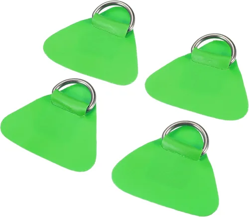 Miniatura 11 de X AUTOHAUX 4 Pcs D Ring Patch PVC Stainless Steel Triangle Shape D Ring Pad for Inflatable Boat Kayak Canoe Deck Amarillo