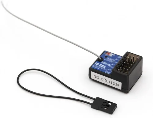 Miniatura 5 de Flysky FS-BS6 Receptor de 6 canales con sistema de estabilización giroscópico para control remoto FS-GT5 Transmisor de radio RC Car (1 unidad FS-BS6)