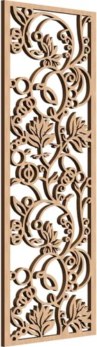 Miniatura 177 de 9 3/8"W x 24 3/8"H x 1/4"T Caspio Decorativos Paneles De Pared De Madera De Calado, Roble Rojo rojo (Red Oak)