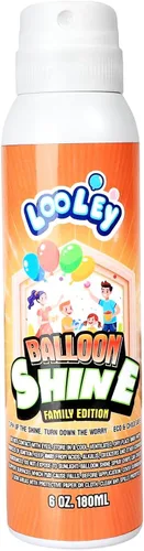 Miniatura 8 de LOOLEY Spray de brillo para globos, 15 onzas líquidas de larga duración, aerosol de globo de alto brillo, fórmula impermeable y brillo instantáneo