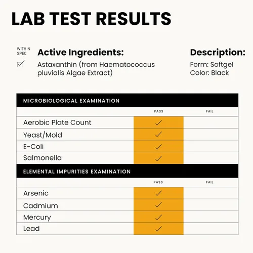 Miniatura 7 de Suplementos de astaxantina de 12 mg Cápsulas blandas veganas de astaxantina de microalgas Antioxidante para hidratación de la piel, elasticidad