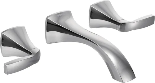 Miniatura 9 de Moen Voss T6906BN - Kit de ajuste de grifo de baño de níquel cepillado con dos manijas para montaje en pared, requiere válvula, T6906