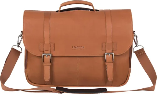Miniatura 13 de Kenneth Cole REACTION Show Business - Bolsa de mensajero de cuero colombiano para portátil de negocios de 16 pulgadas