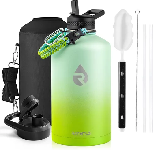 Miniatura 112 de RAYMYLO Botella de agua aislada de 24 onzas, de acero inoxidable con triple pared al vacío (fría durante 48 horas, caliente durante 24 horas), a