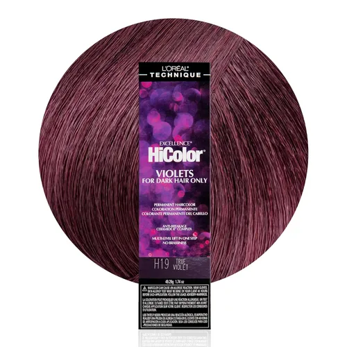 Miniatura 11 de L'Oréal Technique HiColor Violet & Blacks Permanent Hair Color - Anti-Breakage Ceramide R Complex, Multi-Lift with No Brassiness, For Dark Bases