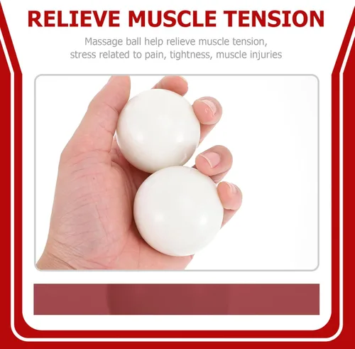 Miniatura 3 de Healifty Pelota de fitness de masaje de mármol, rodillo de bola de masaje de mano de 2.09 pulgadas para relajación muscular y ejercicio de terapia