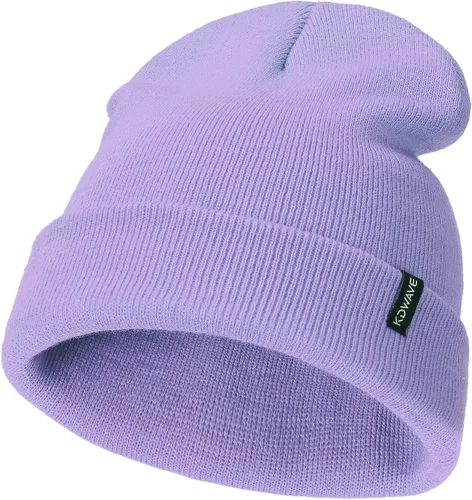 Miniatura 30 de Gorros de lana para mujeres y hombres, unisex, de punto suave, con puños, diseño de calavera, elástico, color sólido, sombreros de invierno
