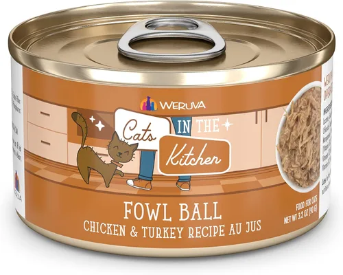 Miniatura 19 de Weruva Cats in The Kitchen, Kitty Gone Wild with Wild Salmon Au Jus - Alimento para gatos, lata de 6 onzas (paquete de 24)