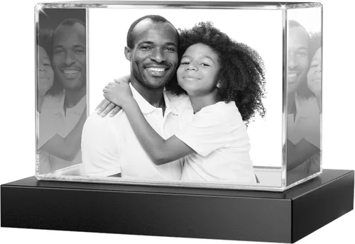 Foto de cristal 3D, regalo personalizado para ella, él, mamá, papá, padre, regalo para parejas – Foto personalizada en cristal, única para Paisaje