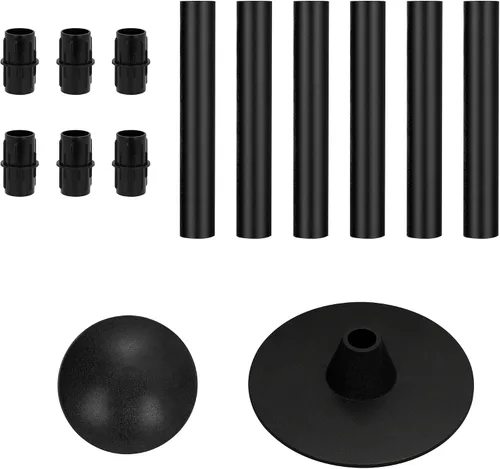 Miniatura 2 de NEXCOVER Soporte para cubierta de barco, paquete de 2 postes ajustables de ABS (12 pies a 54 pies), postes de cubierta de barco