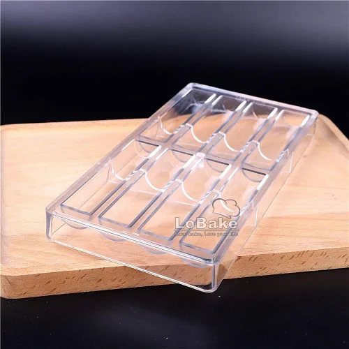 Miniatura 4 de 8 cavidades palos largos policarbonato PC plástico transparente chocolate molde caramelo cubo de hielo molde sugarcraft hornear moldes DIY panadería