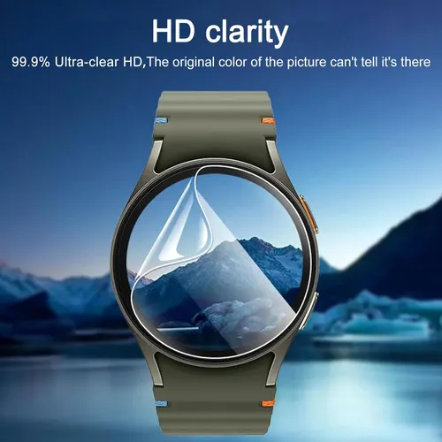 Miniatura 5 de Paquete de 3 protectores de pantalla para Samsung Galaxy Watch 7 de 1.575 pulgadas (1.575 in), película delgada transparente flexible de cobertura