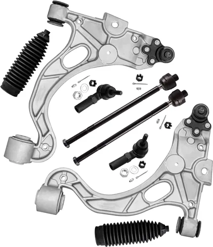 Miniatura 75 de Detroit Axle - Kit de brazos de control de extremo delantero de 8 piezas para Dodge Dakota 00-04, Durango 00-03, 4 brazos de control superior e