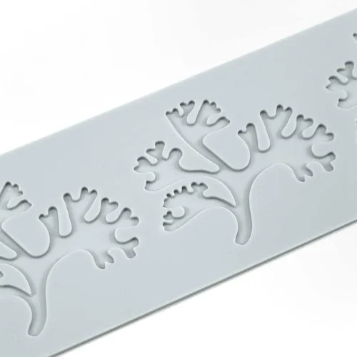 Miniatura 6 de Moldes de silicona 3D de hojas huecas para chocolate, molde de panal de abeja, caramelo, patrón de flores, molde para fondant, decoración de tartas