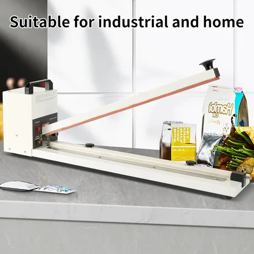 Miniatura 6 de Sellador térmico por impulso con barra de sellado, máquina de sellado y corte de bolsas de alta resistencia, ancho de sellado de 0.315 pulgadas, 1