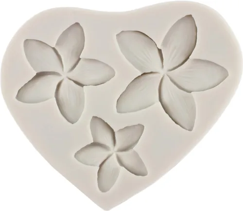 Miniatura 5 de Plumeria - Moldes de silicona para flores de hibisco, moldes para decoración de pasteles, decoración de cupcakes, caramelo de chocolate, pasta